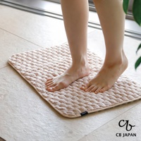 carari poco格紋系列 超細纖維浴室踏墊-M