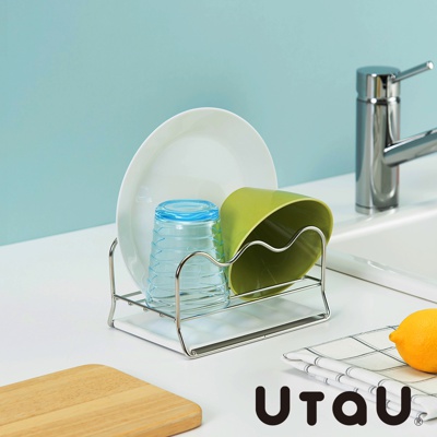 UtaU 不鏽鋼多功能萬用瀝水支架 (共2色)