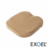 THE OWL Highest 貓頭鷹進階款坐墊，淺棕色布面，特殊人體工學設計，提供良好的支撐與舒適度，側邊有拉鍊。