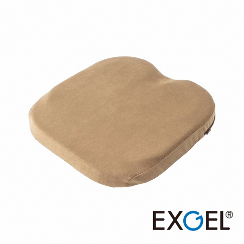 THE OWL Highest 貓頭鷹進階款坐墊，淺棕色布面，特殊人體工學設計，提供良好的支撐與舒適度，側邊有拉鍊。