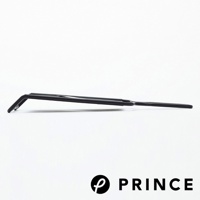 黑色雙刃切片器，由金屬製成，呈現簡潔的線條設計，一側彎曲，另一側延伸成直線，展示了其雙刃結構。