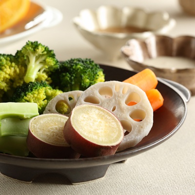 美濃燒多用蒸盤