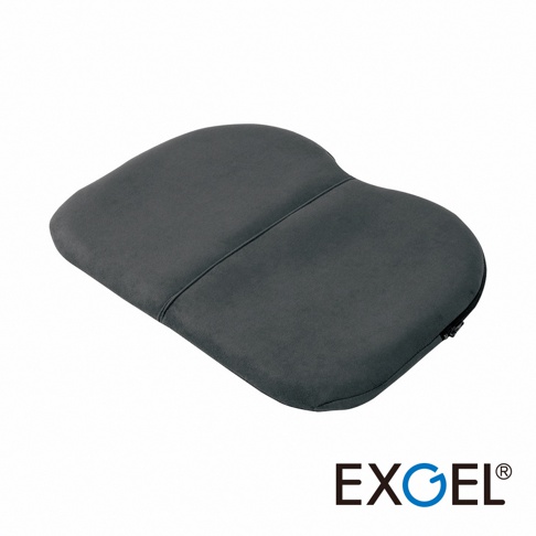 深灰色貓頭鷹進階款隨身坐墊，採用柔軟布料材質，中央有縫線分割，側面有拉鍊設計。