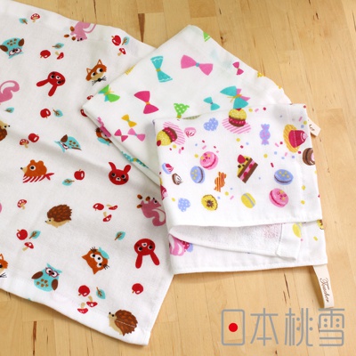 日本桃雪 紗布方巾 – 小女孩最愛 (共3色)
