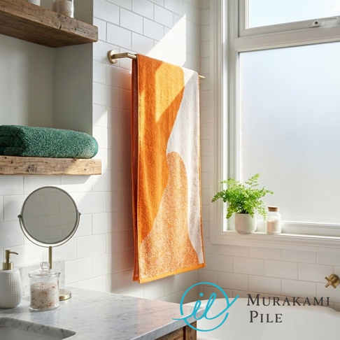 MURAKAMI PILE，村上綿北歐森林親膚浴巾，質感居家，毛巾推薦