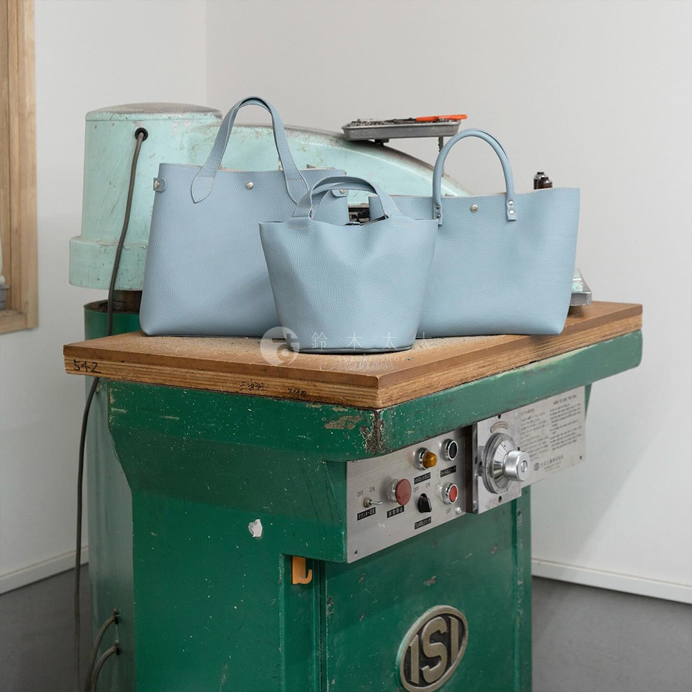 M_京都職人手作單肩手提水桶托特包-11