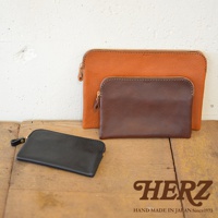 職人手作皮革Organ雙拉鍊收納袋 GS-29 (3種尺寸)