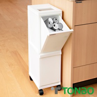 UNEED系列雙層抽屜式分類垃圾桶20L