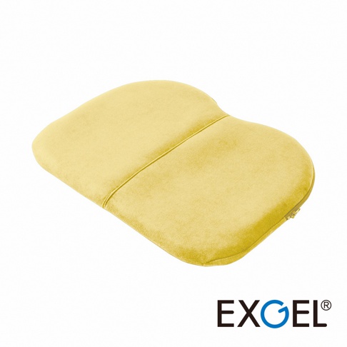 黃色貓頭鷹進階款隨身坐墊，採用柔軟絨布材質，雙層坐墊設計，邊緣有拉鍊，適合隨身攜帶。