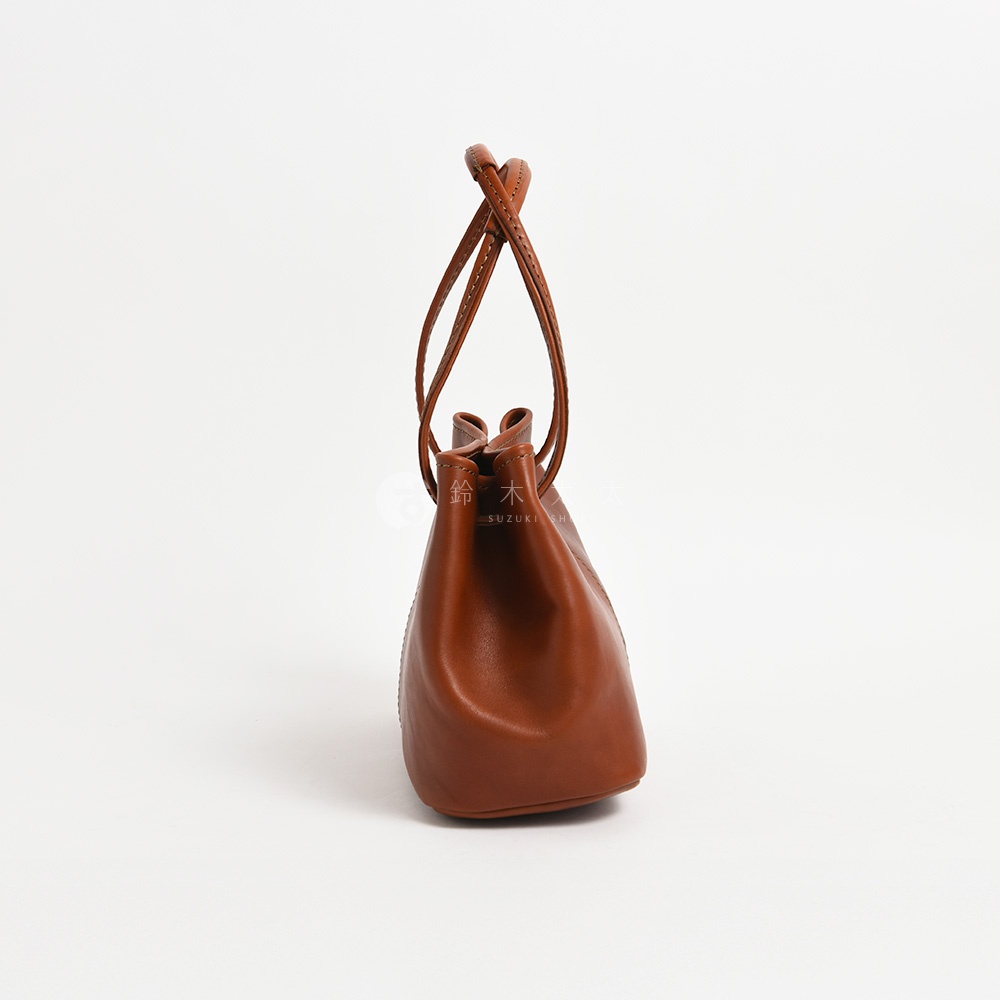 日本HERZ 職人手作皮革可調式兩用托特包 Q-14 棕色