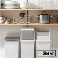 三個白色掀蓋式矮版垃圾桶，其中兩個垃圾桶的掀蓋為灰色，一個垃圾桶的掀蓋為淺灰色，均為塑膠材質。