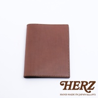 職人手作皮革B6記事本書套，咖啡色皮革，側邊縫線精緻，簡約設計。