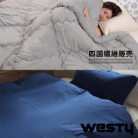 雙人可水洗好眠厚暖冬被 (中棉1.2kg) WESTY被套組 (共2色)