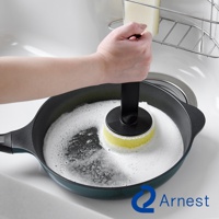 Arnest 直角鍋專用不沾手防刮清潔海綿，用於清潔帶有泡沫的鍋具