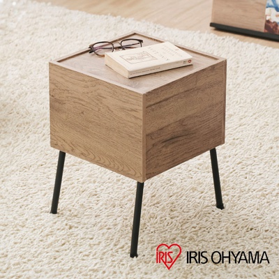 iris ohyama 木質簡易時尚高腳邊桌 iwst-300