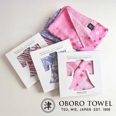 朧染和紋款待之心紗布毛巾