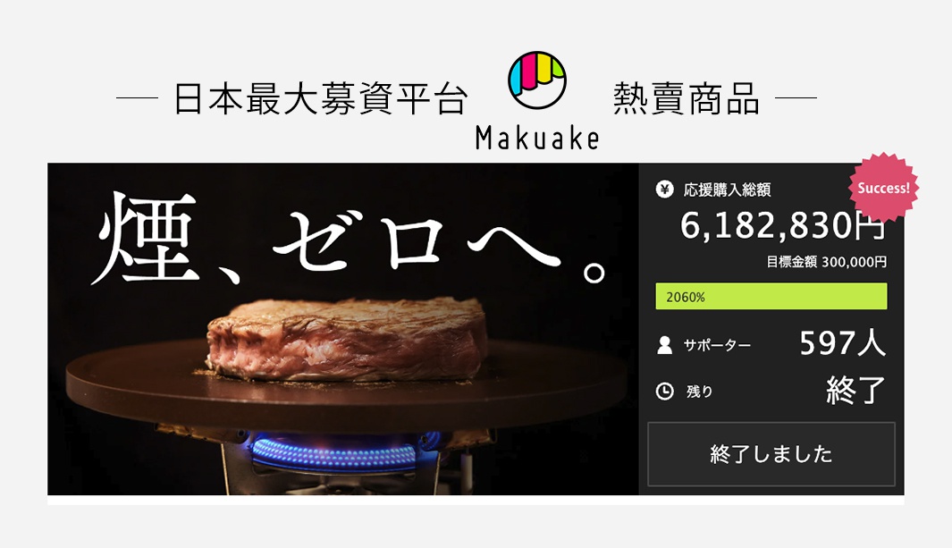 日本最大募資平台「Makuake」熱賣商品
