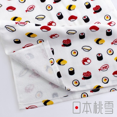 日本桃雪 紗布毛巾 – 壽司