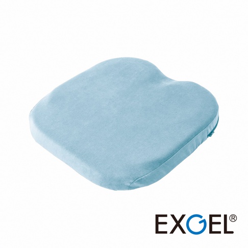 THE OWL Highest 貓頭鷹進階款坐墊，淺藍色，布質柔軟，表面有貓頭鷹翅膀形狀的凹槽設計，側面有拉鍊。