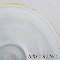 lykke 清透玻璃深型點心碗，邊緣飾有金色細邊，材質為玻璃。