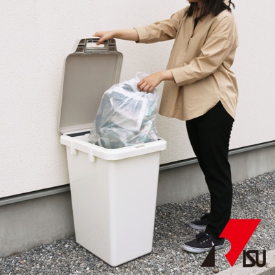 RISU H&H系列戶外型大容量掀蓋式防臭連結垃圾桶70L