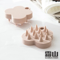 蝴蝶造型乾濕兩用頭皮按摩洗頭刷/洗髮梳