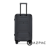 AZPAC Trucker 3.0 26吋煞車防爆行李箱，黑色，帶有可伸縮拉桿和輪子。