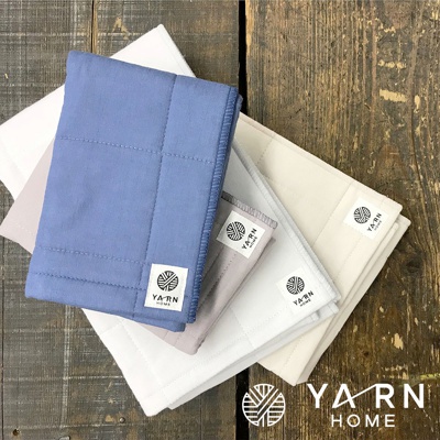 UKIHA 脫脂棉混紗速乾格紋毛巾