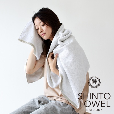 YUKINE 雪中漫步有機棉蓬厚浴巾