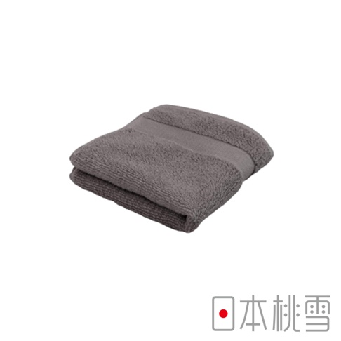 今治匹馬棉方巾，灰色，柔軟親膚，適合日常使用。