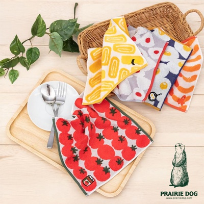 GuuGuu 飽足食光今治提花刺繡方巾 (共4色)