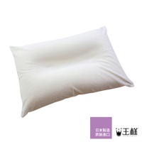 王樣の夢枕好眠枕套，純白色，柔軟材質，枕面有凹槽設計，適合頭部支撐。