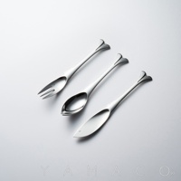 釣魚系列不鏽鋼點心叉匙刀三件組