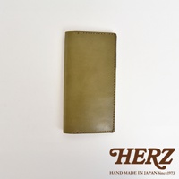 橄欖綠皮革旅行記事本書套，手工縫製，簡約設計，適合收納筆記本。