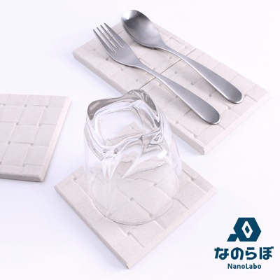 NANOLABO UB珪藻土瞬間吸水杯墊-四入組