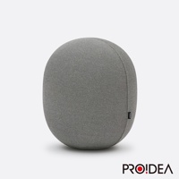 MALLOW Knit 收納彈力平衡球-標準款，灰色針織布材質，圓形設計。