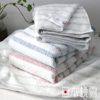 今治輕柔橫條浴巾