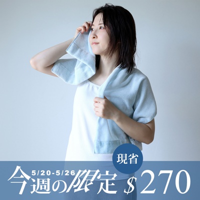 3倍COOL涼異素材厚手迷你浴巾