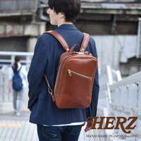 職人手作皮革長方型多口袋後背包 R-17 (共5色)