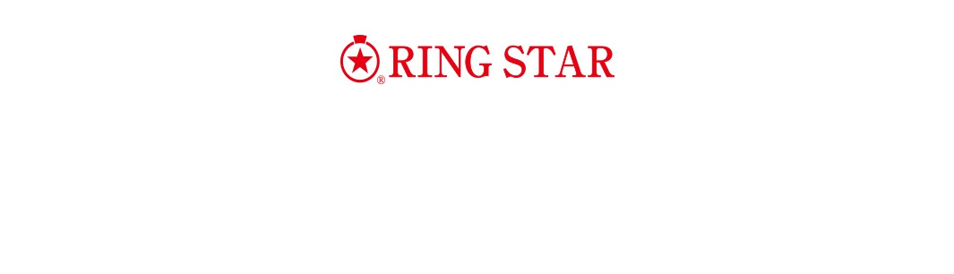 紅底白字的「RING STAR」品牌標誌，標誌為一個紅色圓圈內有一個紅色五角星，圓圈上方有一個紅色皇冠圖案。
