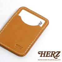 皮革名片夾，品牌HERZ，手工製作於日本