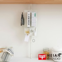 [直撐款] 免釘伸縮磁吸置物架 SPL-7WH