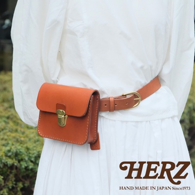 職人手作皮革經典腰包 E-1 (2種尺寸)