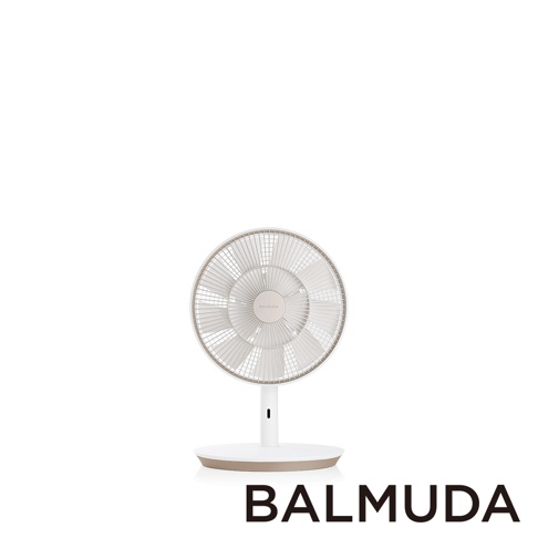 The GreenFan 風扇，限量色白X金，具有白色扇葉、金色邊框與底座，簡約的設計風格。