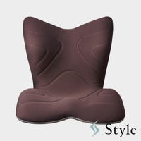 PREMIUM 舒適豪華調整椅，深棕色，布質，具有人體工學的曲線設計，能提供良好的支撐。