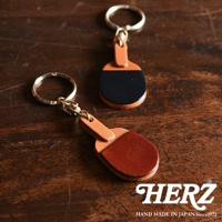 職人手作皮革桌球拍造型鑰匙圈 KE-204 (共4色)