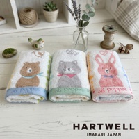 poppet 今治森林動物刺繡毛巾