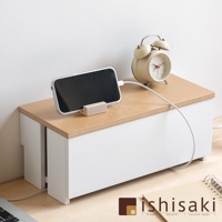 木藝附蓋電線收納盒