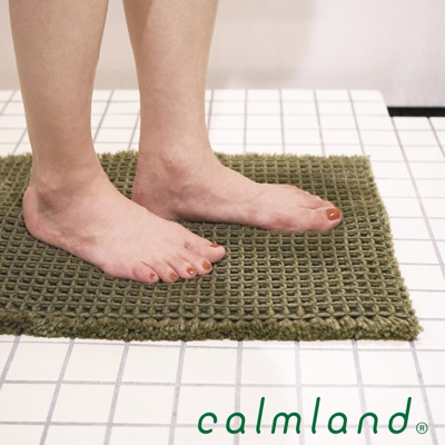 鬆餅紋瞬乾吸水浴墊 S