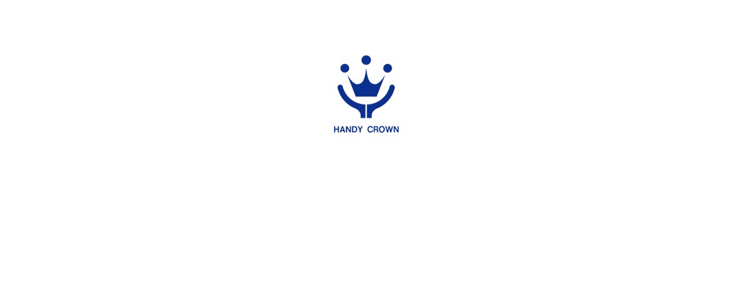 藍色皇冠圖案，下方有「HANDY CROWN」字樣。